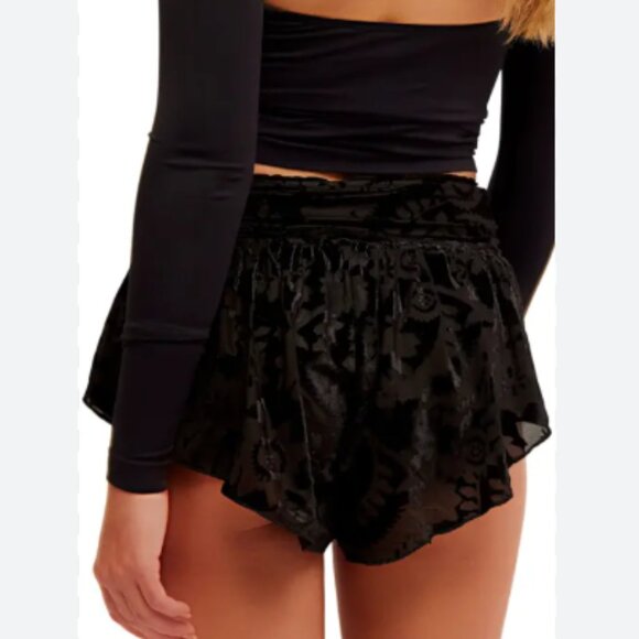 new FREE PEOPLE Snow Angel Micro Shorties / Black Combo 2563 - Picture 2 of 9